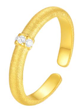 【生日礼物】周大生戒指开口戒