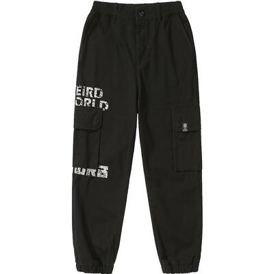 MISHKA秋冬梭织直筒收脚休闲裤