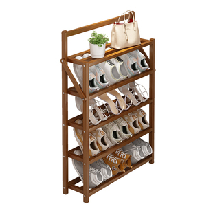 夹缝折叠鞋架小窄门口入户极窄宿舍出租房用家用门后多层超薄鞋柜