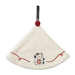 厨房擦手毛巾挂式高颜值卫生间专用洗手间加厚吸水不掉毛大号手帕