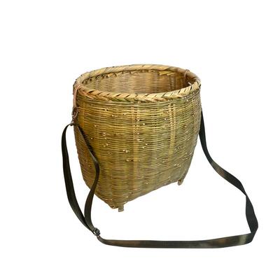 茶叶篓竹编品鱼篓背篓小竹篓