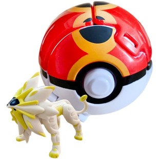 神奇宝贝精灵球可爆裂变形球喷火龙索尔迦雷欧固拉多玩具摆件手办