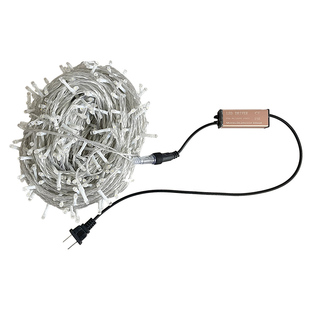 50米加密太阳能挂树上的彩灯闪灯满天星新年装饰灯24V低压星星灯