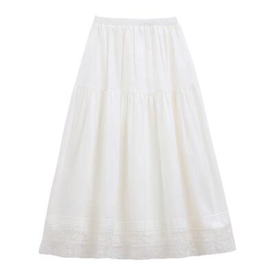 蕾丝拼接裙女半身裙芭依璐高腰