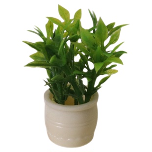 娃娃屋场景 仿真花盆迷你绿植物盆栽兰花盆景沙盘微景观造景模型