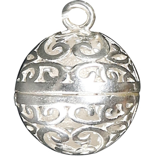 镂空香囊球 随身 925银香囊吊坠项链古风流苏香囊球 香丸香囊手链