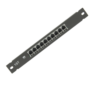 19T家用电话模块RJ11语音接口1进9出一分九弱电箱光纤入户信息箱