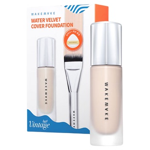 wakemake粉底液水感丝绒细腻遮瑕happyrim化妆师推荐韩国粉底刷