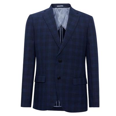 G2000格子深海军蓝色西服套装