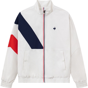 乐卡克法国公鸡春秋季男士立领运动外套休闲夹克