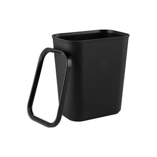 酒店卫生间垃圾桶家用无盖厕所阻燃纸篓宾馆大号塑料带压圈垃圾架