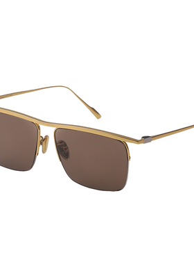 遮阳半框男女天然水晶石头眼镜