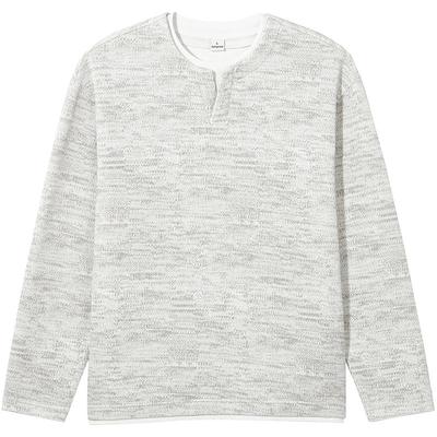 热风2025年男士假两件时尚卫衣