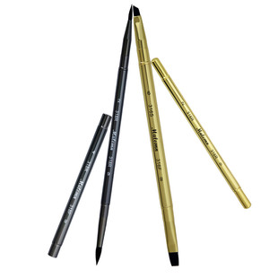 MALEONN玛琅双头旅行水彩笔便携式 美术专用水彩画画笔圆头平头318黑天鹅旅游毛笔316金天鹅旅行装颜料勾线笔