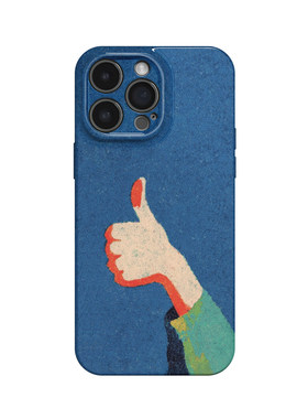 真棒~创意油画大拇指ins适用苹果17promax手机壳新iphone16华为pura80小米15opporeno14荣耀400iqoo13红米k80