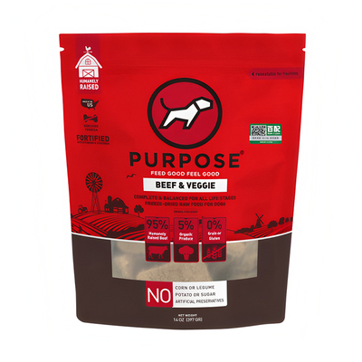 Purpose生骨肉冻干犬粮营养低敏