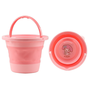 三丽鸥女孩儿童专用折叠泡脚桶男宝小型号家用过小腿小朋友洗脚盆