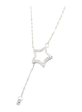 diy女款珍珠玉石镶嵌吊坠项链