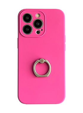 简约纯色液态硅胶手机壳女款