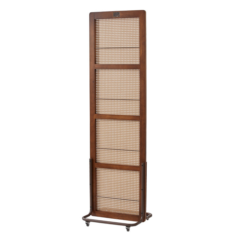 中古風(fēng)新中式實(shí)木藤編客廳屏風(fēng)入戶(hù)正對(duì)門(mén)遮擋進(jìn)門(mén)玄關(guān)隔斷可移動(dòng)