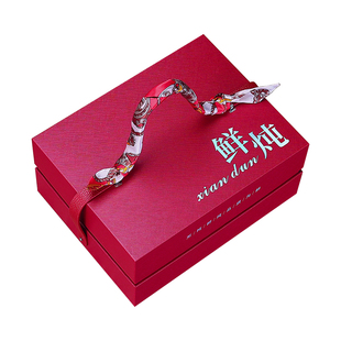 冷藏保鲜红色手提盒即食花胶6/10瓶包装盒鲜炖燕窝礼盒空盒高级感