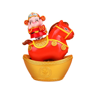 小马福福之福来运转盲盒创意可爱摆件办公室桌面装饰盲盒公仔礼物