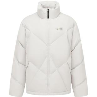 斯凯奇冬季男女同款机能风上衣防泼水短款保暖羽绒服外套时尚舒适