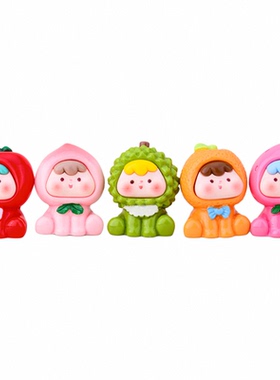 治愈系可爱水果萌妹小摆件礼物