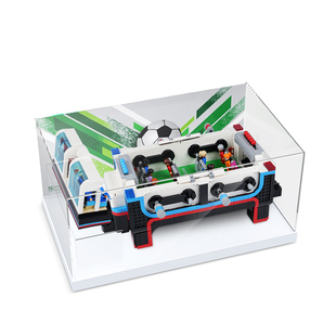 适用于乐高桌式足球展示盒亚克力透明21337积木防尘罩IDEAS世界杯