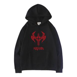 lol联盟游戏周边诺手诺克萨斯标志连帽卫衣男女秋冬宽松加绒衣服