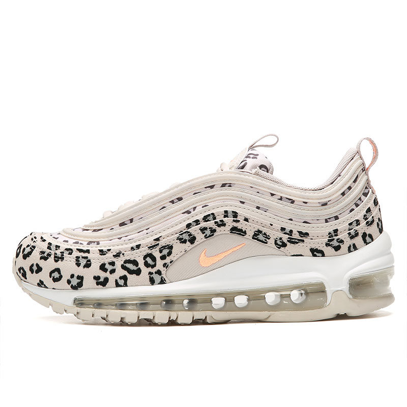 Nike/耐克Air Max 97豹纹米色浅橙女子印花跑步休闲鞋CW5595-001