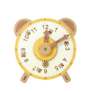 科技小制作DIY机械时钟模型儿童益智玩具科学小实验钟表小学教具