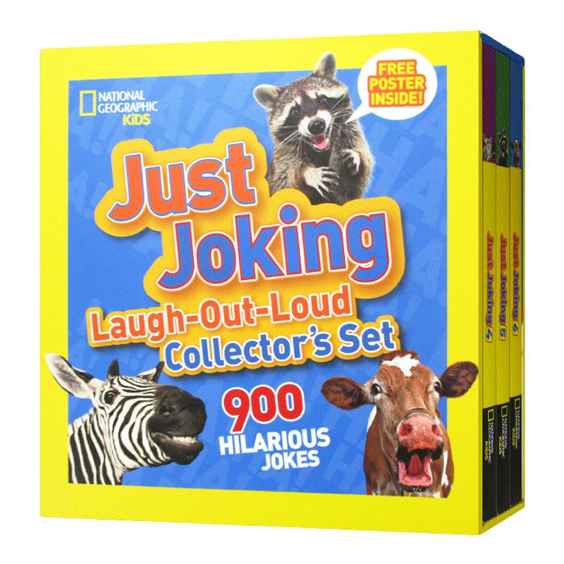 国家地理儿童 孩子们开玩笑系列 4-6册礼盒装 英文原版 National Geographic Kids Just Joking Laugh-Out-Loud Collector's Set