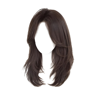 不用戴发网假发女片头顶含真发减龄层次感锁骨发高颅顶增发量头套