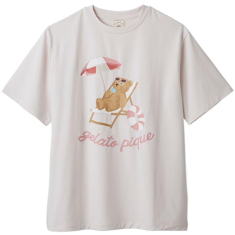 gelato pique26春夏新品女睡衣夏日小熊短袖T恤居家PWCT262246