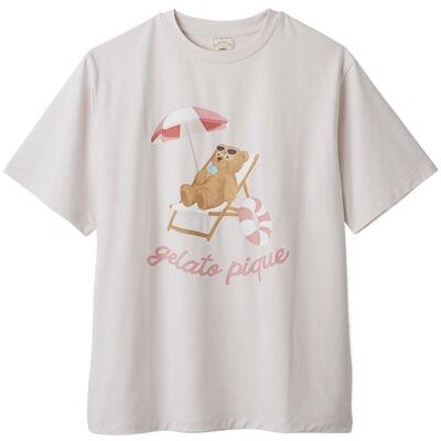 gelato pique26春夏新品女睡衣夏日小熊短袖T恤居家PWCT262246