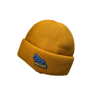 儿童毛线帽子针织冷帽大男孩宝小痞帅气炸街冬季潮流黄色超好看的