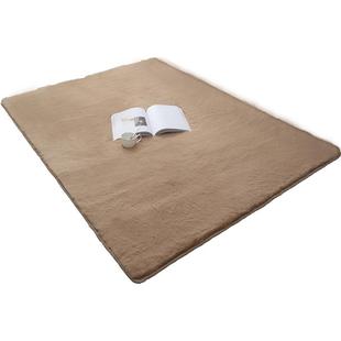 仿兔毛地毯客厅茶几卧室满铺飘窗垫床边毛绒加厚垫子长毛整铺定制