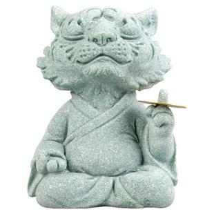 创意国风十二生肖寅虎大师摆件办公室桌面茶桌装饰品小众生日礼物