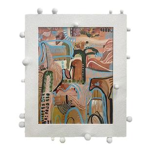 彩形集萃术客厅餐厅卧室装饰画高端艺术现代简约定制实物装置画