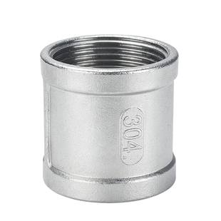 304不锈钢铸造内丝管古精铸201内牙内螺纹水管内直接头4分6分1寸