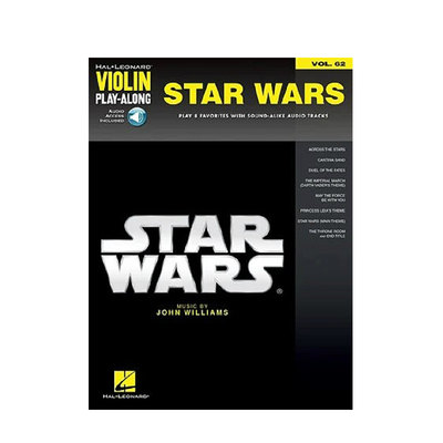 星际大战 威廉姆斯 小提琴独奏 附在线音频 海伦德原版乐谱书 John Williams Violin Play Along Vol 62 Star Wars HL00157650