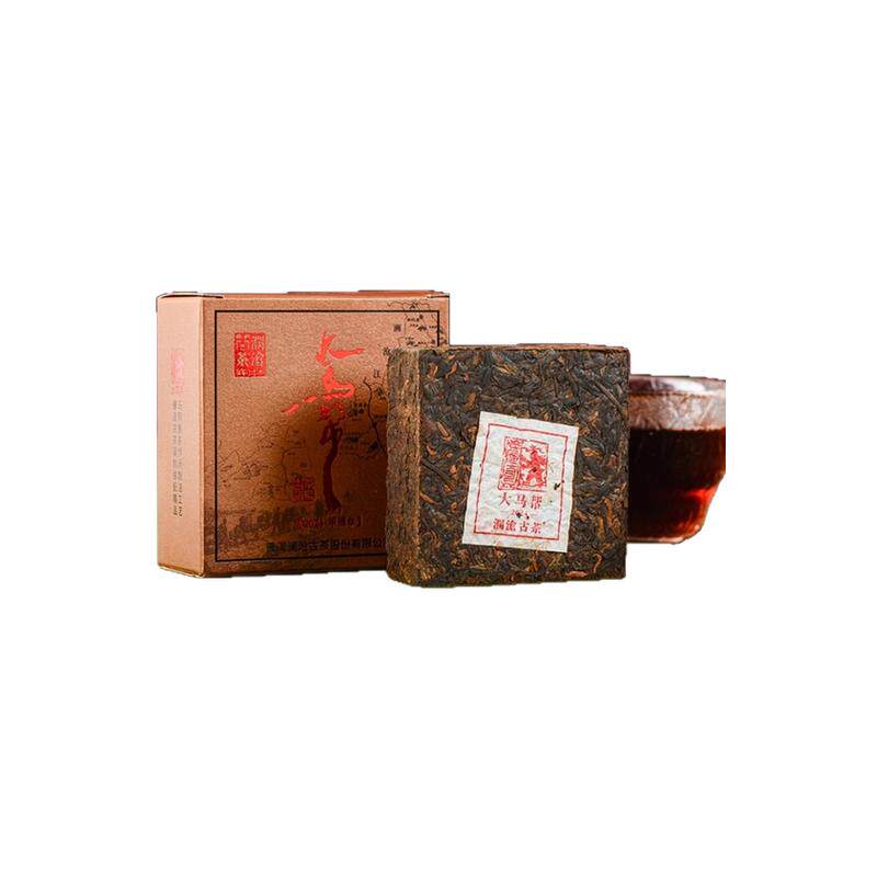 【新品来袭】澜沧古茶24年大马帮普洱茶熟茶熟普茶125g单砖/双砖