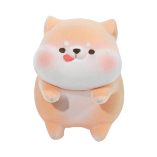 植绒车载饰品中控屏趴趴摆件汽车显示车内装饰工位桌面电脑小挂件