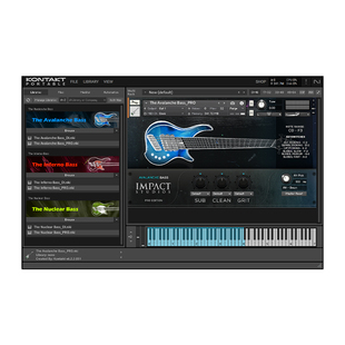 现代金属音乐电贝斯编曲音源The Avalanche/Inferno/Nuclear Bass