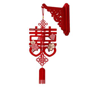 门饰结婚立体喜字挂饰囍字挂件婚房门口布置门挂装饰房门壁挂