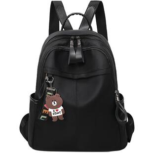 背包女2025新款双肩时尚牛津布帆布大容量包包女士旅游双肩包多层