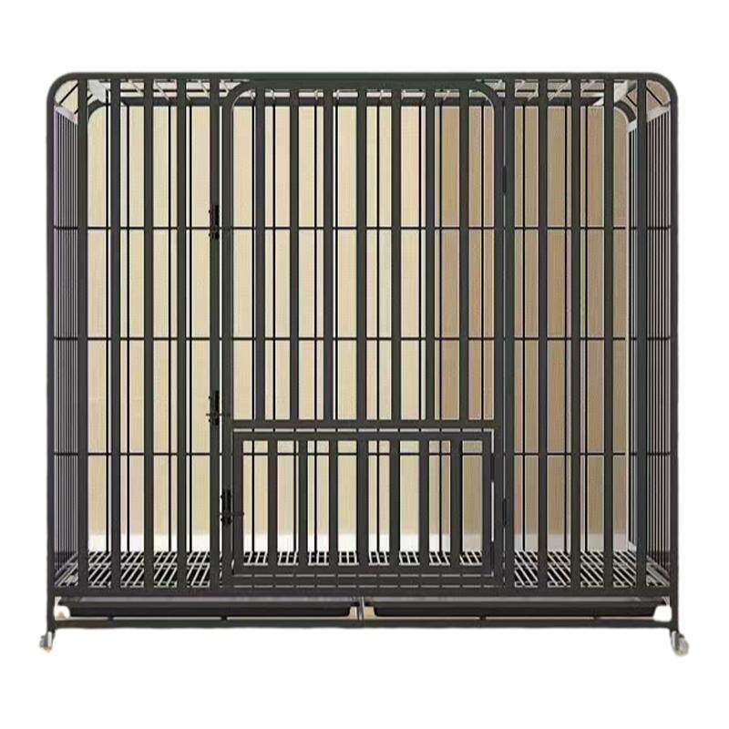 全方管镀锌狗笼室内带厕所中大型犬家用自由移动加粗笼子金毛泰迪