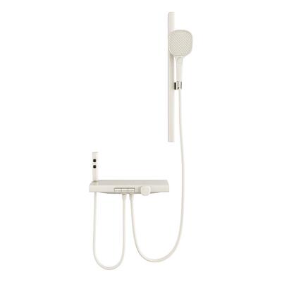 浪鲸简易淋浴花洒套装奶白花洒