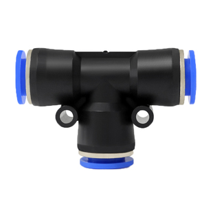 气动PE6PE12气管快速接头PE4 PE8 PE10 T型三通PE14全型号